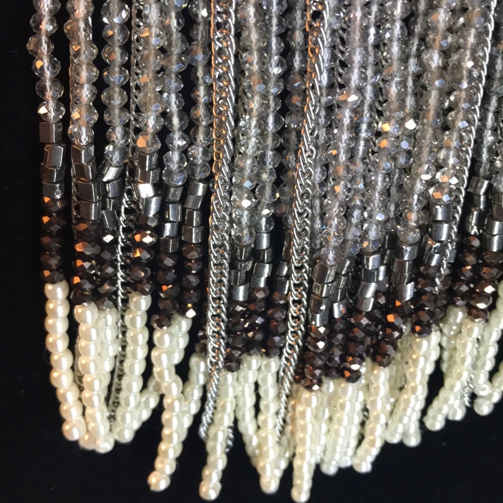 Chico’s necklace, Old Stock. Beads, adjustable, silver tone - Picture 2 of 5